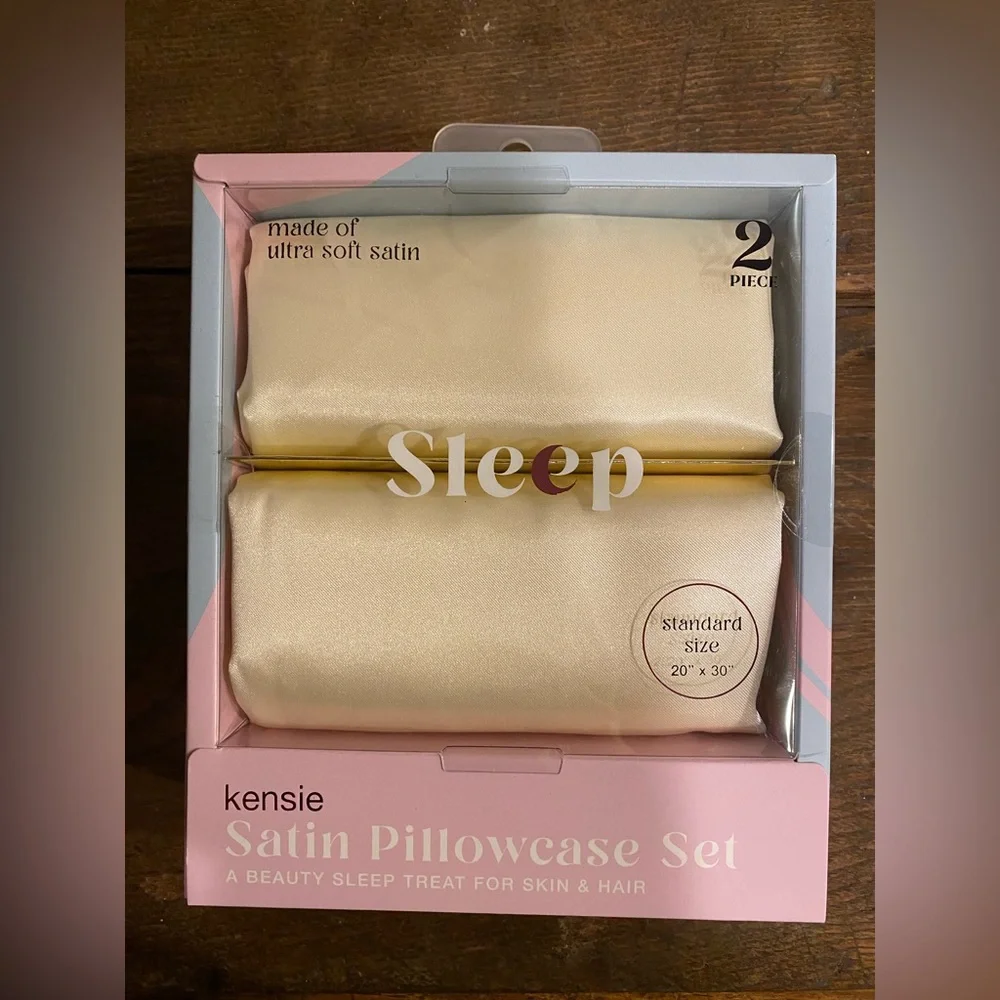 Kensie Satin Pillowcase Set